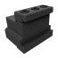 Block for fixing cutting blades 32 x 29 x 110 TTBU32-32 Beltools