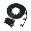 Plastic garden border MANGO LIGHT 10 m height 38 mm black