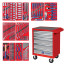 Set of tools "MASTER" in a red cart, 205 items MASTER 52-06205R