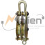 Mounting block (outlet) with MB 50-2U eyelet (5 tons, 2 pulleys, galvanized housing) MALIEN