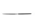Semi-circular file without handle, 140 mm, velvet notch