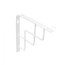 Shelf holder meth. QUADRO 200*200*20*3 , white AKS