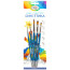 A set of brushes Gamma "Classic" 5 pcs., synthetic, round No. 1, 3, 5, flat No. 5, 8, blister, European suspension
