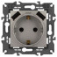 Розетка ЭРА Elegance 14-4109-16 2P+E 16A-250В штор. с 2xUSB 5В-3А титан