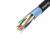 Кабель витая пара FTP4CAT5E 24AWG Cu Ripo (outdoor) с одножильным тросом, черный, (50м)