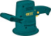 Eccentric grinder 380 W; 6000-11000 rpm; 125 mm; Velcro; box.