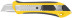 Technical knife 18 mm reinforced rubberized, 2-sided automatic fixation 10245
