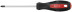 Screwdriver "Master", CrV steel, rubberized handle 5x100 mm PH1
