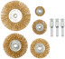 Corkscrews with a pin, set of 5 pcs. (wheels 25 / 38 / 50 / 63 / 75 mm)