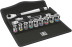 8100 SB HF 1 Zyklop Metal Switch Set with Ratchet, Reverse Switch, DR 3/8", with fastener fixing function, 13 items
