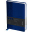 Ежедневник недатированный, А5, 160 л., кожзам, Berlingo "Vivella Prestige", синий