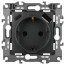 Розетка ЭРА Серия 12 12-4108-12 2P+E 16A-250В со шторками с USB type-A+C 5В-3А графит