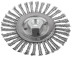 Paddle wheel, M14 nut, 125 mm twisted steel wire