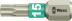 3867/1 TS TORX® бита, нержавеющая сталь, хвостовик 1/4" C 6.3, TX 15 x 25 мм