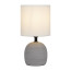 Rivoli Sheron 7044-501 Table Lamp 1 * E14 40W ceramic grey with lampshade