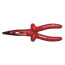 Pliers with elongated jaws VDE 200 mm curved fully insulated