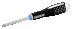 Screwdriver with ERGO handle for Pozidriv PZ 1x75 mm screws, stainless steel