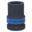 End head deep impact tetrahedral 1", 21 mm, futorochnaya KING TONY 853421M