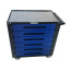 GWT-B6 tool cart (6 boxes, wheels with brake, blue)