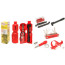 Bicycle Maintenance Tool Kit 27 items+Flask Holder, in tube (red)