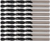 Metal drills HSS blackened 6,5x101 mm (10 PCs)
