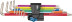 3967/9 TX SXL Multicolour HF TORX® Stainless 1 Набор Г-образных ключей с функцией фиксации крепежа, нержавеющая сталь, TX 8 - TX 40, 9 предметов