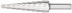 HSS step drill for metal, 9 steps, 4-12 mm