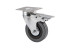 Wheel meb. d75 h100 with a platform with a cut.rim with torm., grey AKS