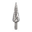 Step drill HSS CBN ground with spiral groove and sharpening of the tip Ø 4,0 - 20,00