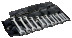 Набор малых рожковых ключей 5/32" - 5/8", 12 шт