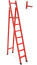 ССС-2,6АТ диэлектрическая стремянка с симметричной опорой, Телеком, абразивное покрытие ступеней, h=2600мм, h рабочей площадки=1700мм, ступ.7