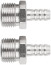 Herringbone adapters 10 mm - 1/2" male thread, 2 pcs.
