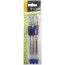 Set of Crown "Gold Ball" ballpoint pens 3 pcs., blue, 0.5mm, grip, European suspension