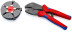 KNIPEX MultiCrimp® пресс-клещи с магазином для смены плашек, 3 сменные плашки, L-250 мм, 2-к ручки