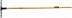 ZINLER rake straight 12 teeth with a wooden handle 1200 mm GRP12CH11