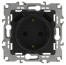 Розетка ЭРА Серия 12 12-4109-05 2P+E 16A-250В штор. с 2xUSB 5В-3А антрацит
