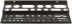 Plastic tool shelf "mini" black, 48 holes, 300x150 mm