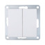 Switch 2-cl.(diagram 5) 16 A, 250 B (white) LK80