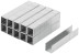 Stapler staples, hardened rectangular 10.6 mm x 1.2 mm (wide type 140) 12 mm, 1000 pcs.
