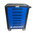 GWT-B7L tool cart (7 drawers, central locking, wheels with brake, blue)