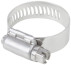 Crimp clamp, 12.7 mm wide, stainless steel.steel 18-32 mm