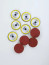 Fiber ceramic disc P40 50 mm. set of 10 pcs.