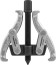 AE310029 Puller with two rotary double-sided grips 3"/75 mm, grip range 40-76 mm