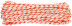 Фал капроновый плетеный 16-ти прядный с сердечником 8 мм х 20 м, р/н= 880 кгс