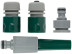 Watering set 4 pcs 1/2" (watering nozzle,connector, connector with hitchhiker, external adapter)