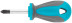 Screwdriver, CrV steel, rubberized handle PH2 x 38 mm