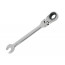 Combination key DUEL ratchet with hinge 19mm, length 248 mm, 12600019