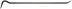 Round nail clipper 1000x20 mm