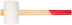 White rubber mallet, wooden handle 80 mm ( 900 gr )