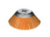 Щетка коническая гофрированная, Д180 мм, посадочное отверстие 20 мм, ворс PBT 2,5 мм